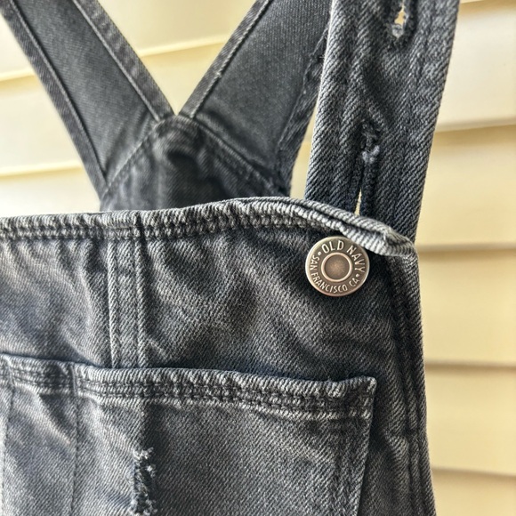 OLD NAVY Overalls Kids sz 10-12 black denim. - Picture 2 of 5